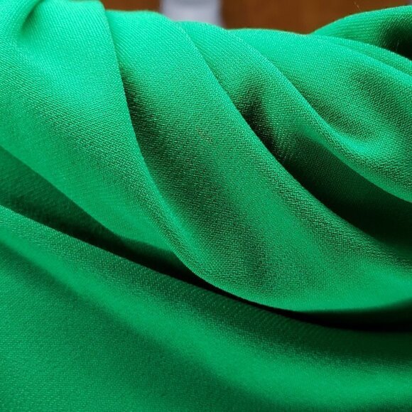 Michael Kors Spring Green Faux Wrap Stretchy Dress With Gold Detailing - Picture 5 of 5